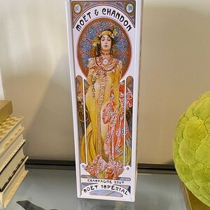Moet & Chandon Alphonse Mucha decorative bottle container